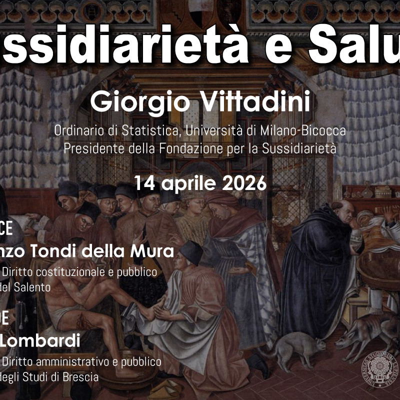Sussidiarietà e Salute - Giorgio Vittadini